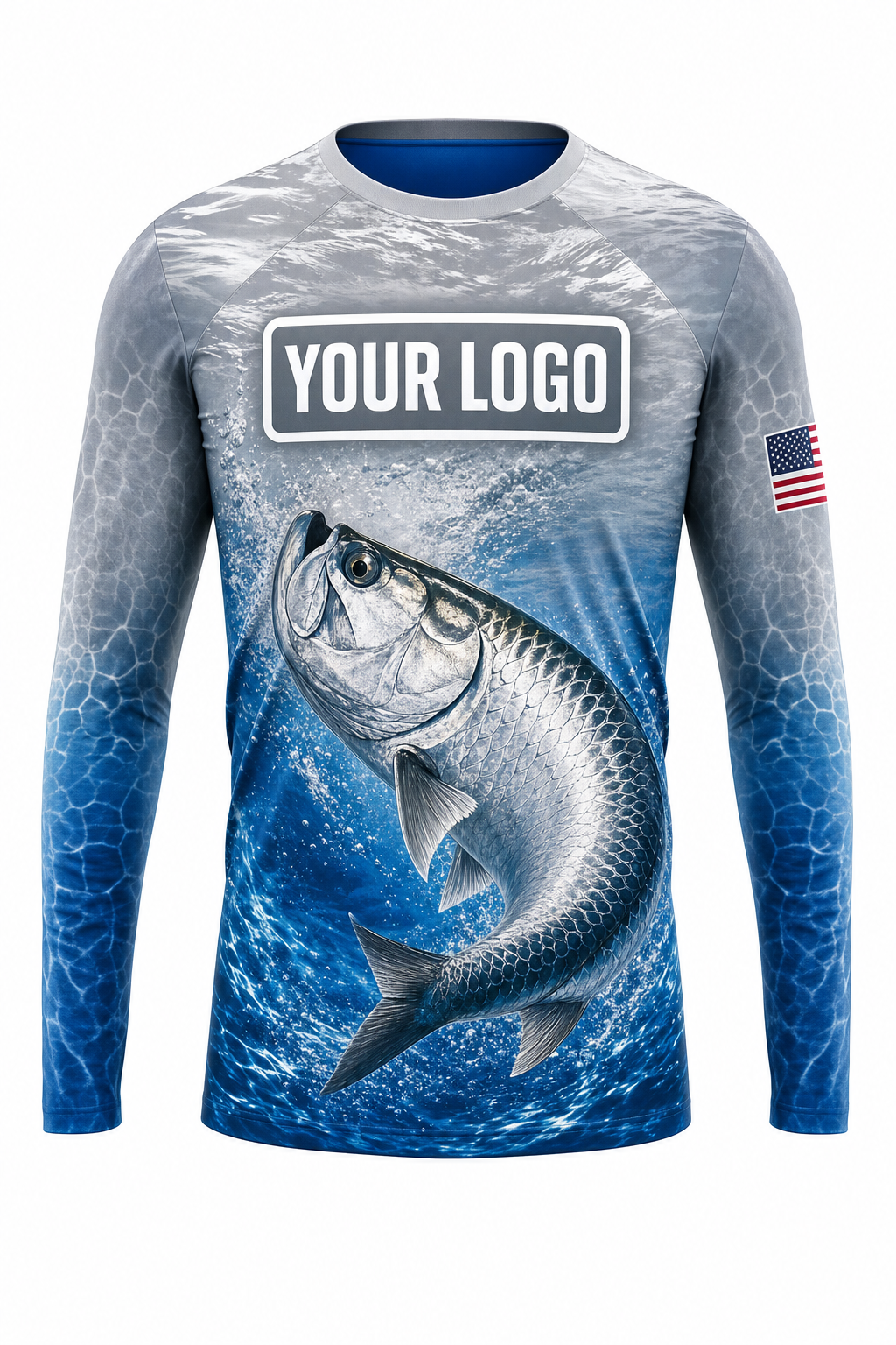 Tarpon Fishing Charter Crew Uniform - custom company logo all-over-print uniform