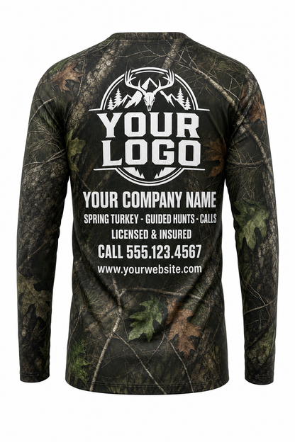 Turkey Gobbler Ridge Hunting Guide Crew Uniform - custom company logo all-over-print uniform