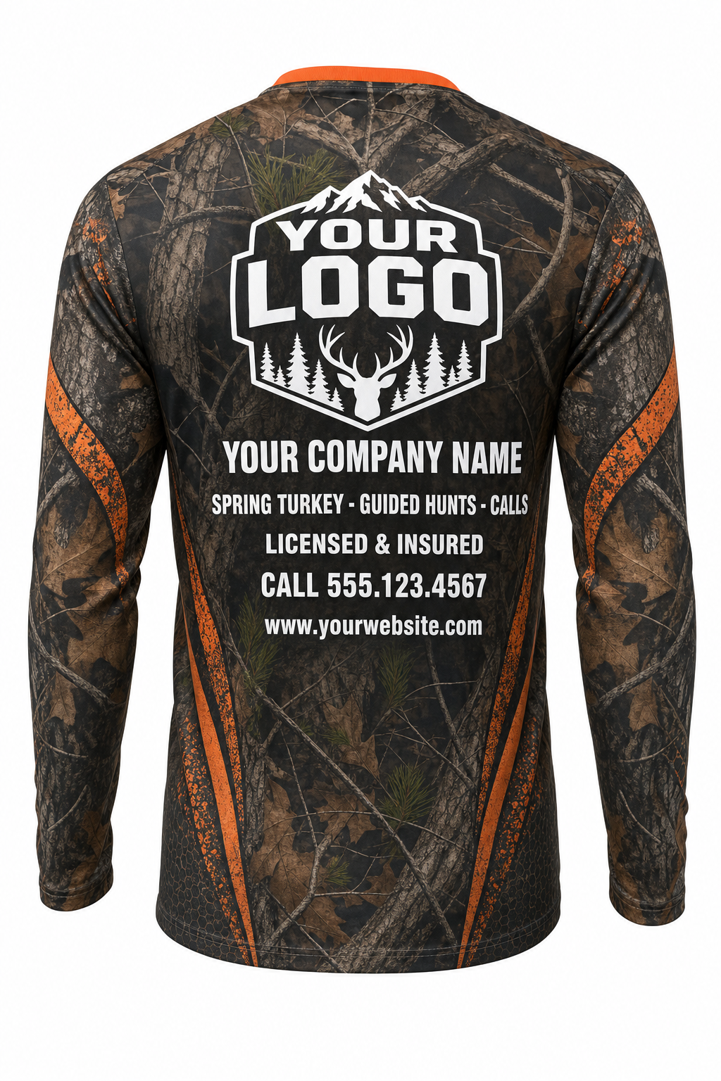 Turkey Thunder Chicken Hunting Guide Crew Uniform - custom company logo all-over-print uniform