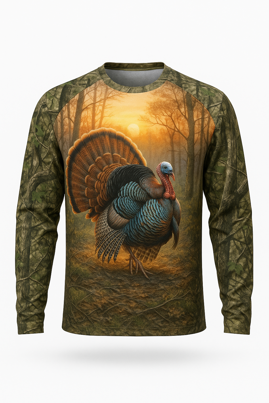 Strutting Tom Turkey Woods All-Over-Print Shirt