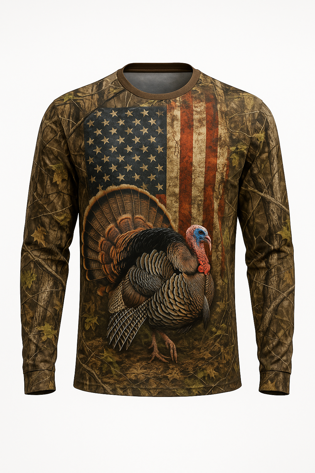 Turkey American Flag Camo All-Over-Print Shirt