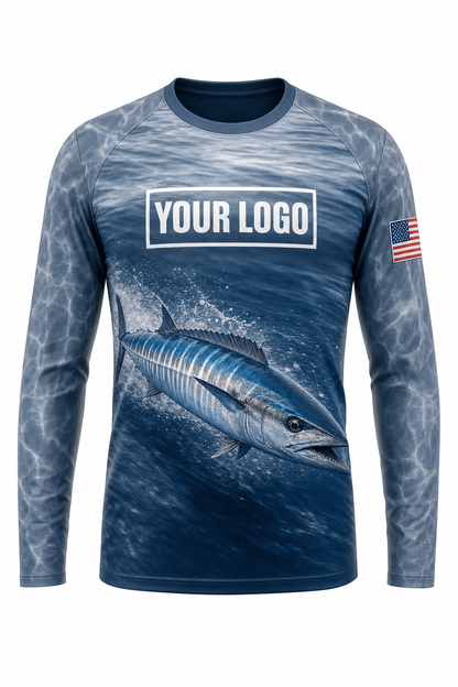Wahoo Fishing Charter Crew Uniform - custom company logo all-over-print uniform