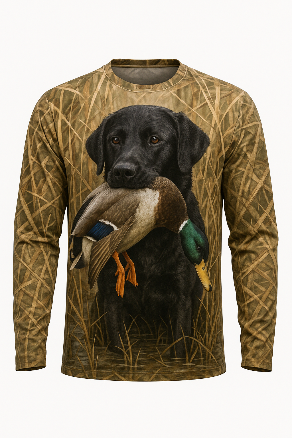Black Lab and Mallard Retriever All-Over-Print Shirt