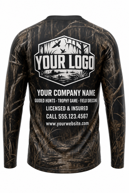 Wild Boar Hunting Guide Crew Uniform - custom company logo all-over-print uniform